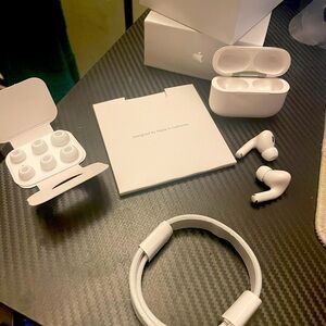 Apple AirPods Pro with White Accessories
